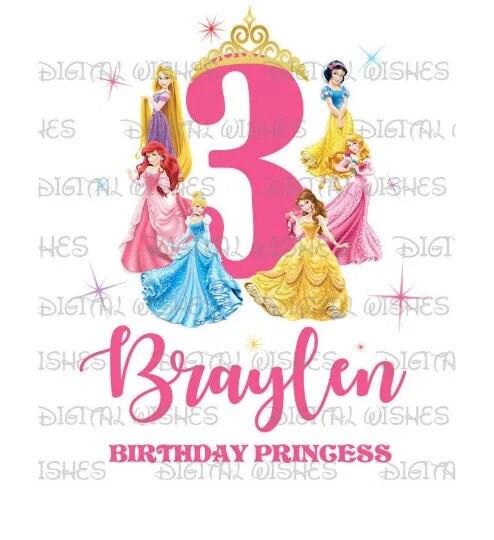 Disney Princess crown Brother of the birthday girl image png digital file sublimation print t-shirt design