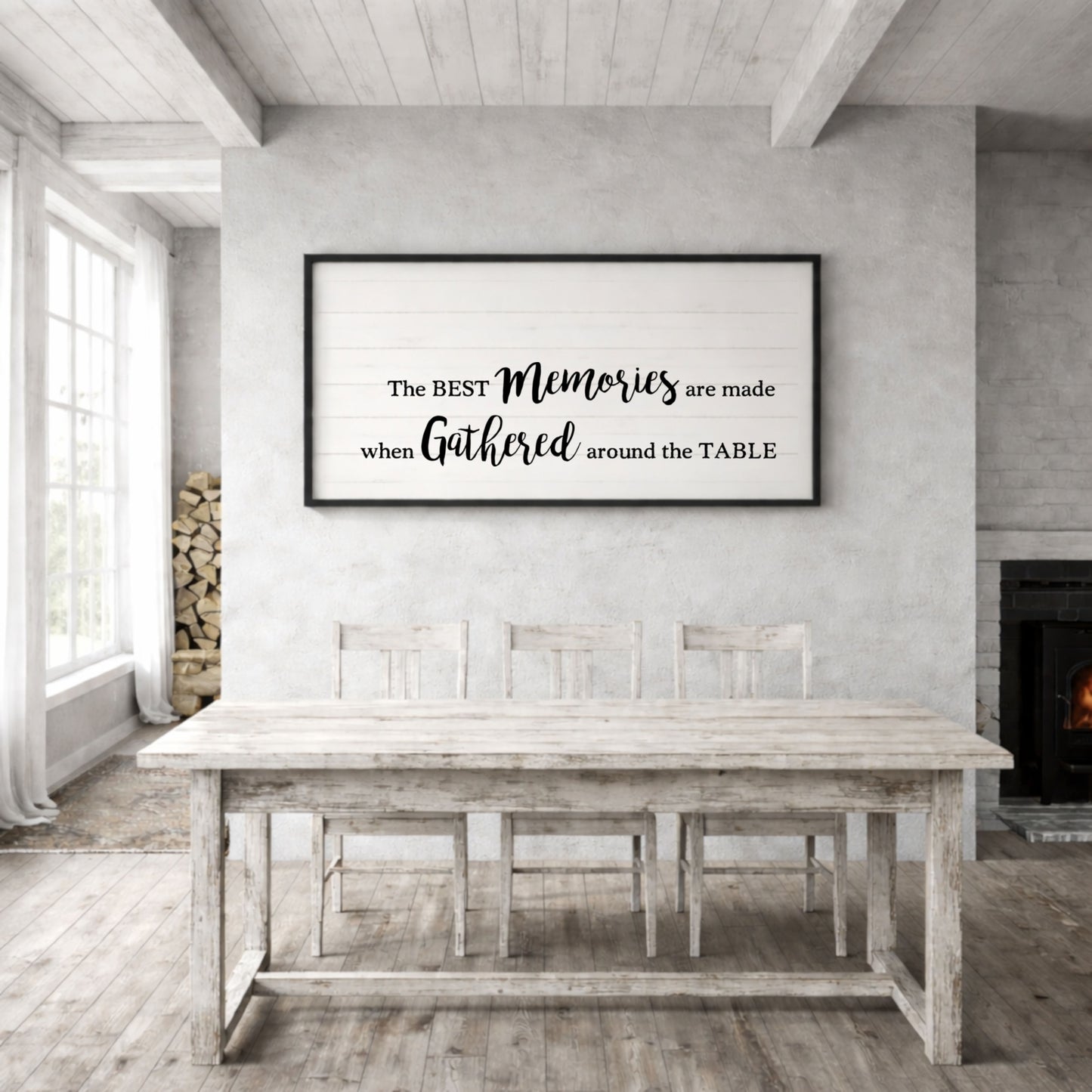 The Best Memories Are Made Printable Wall Art  Farmhouse Dining Room Sign  Digital Download