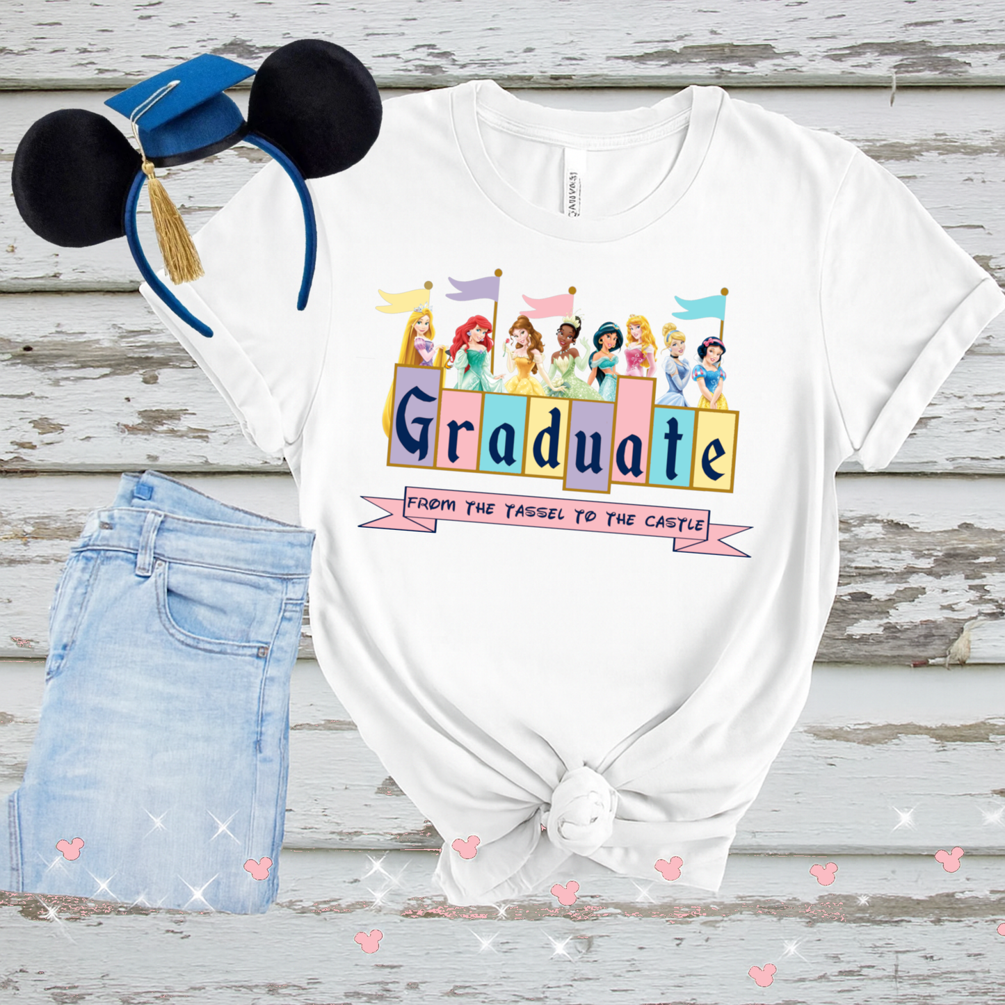 Disney Princess Graduation PNG • From the Tassel to the Castle • Class of Graduation Clipart