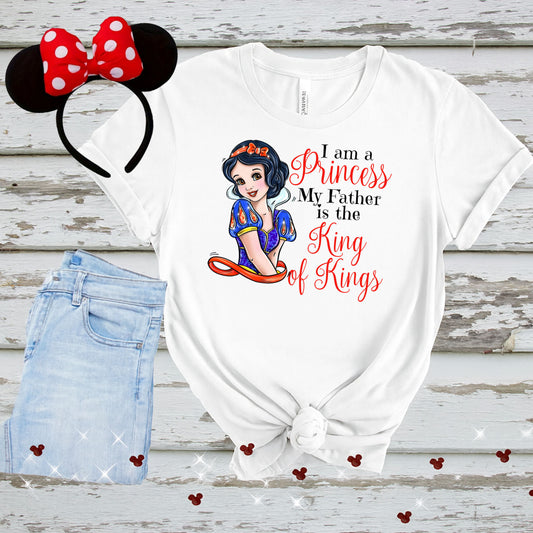 Snow White I Am a Princess – My Father Is the King of Kings | Christian PNG Digital Download