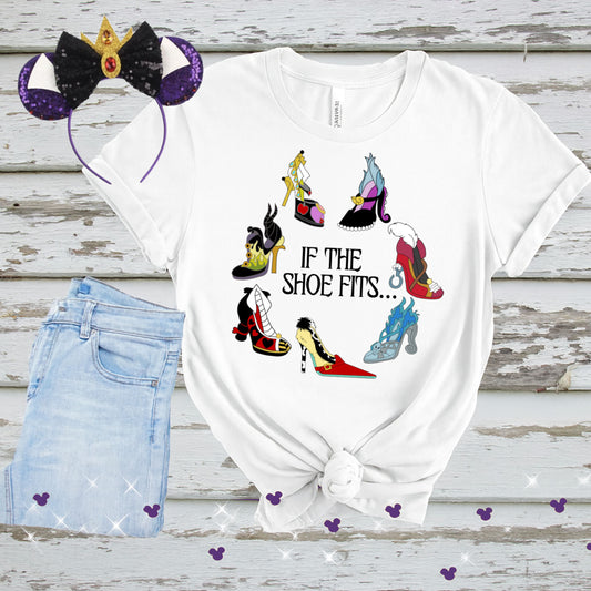 If the Shoe Fits PNG – Villain High Heel Clipart – Disney Villain Inspired Fashion Art – Sublimation Design