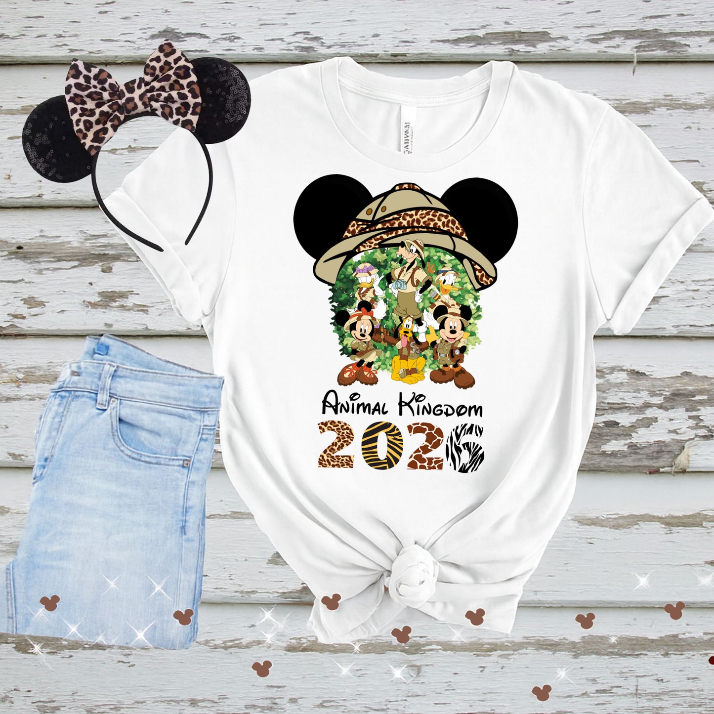Animal Kingdom safari 2026 Disney Mickey Mouse and gang PNG Digital Download