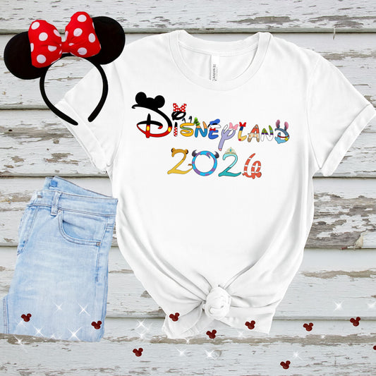 Disneyland 2026 Character Letters PNG | Digital Download