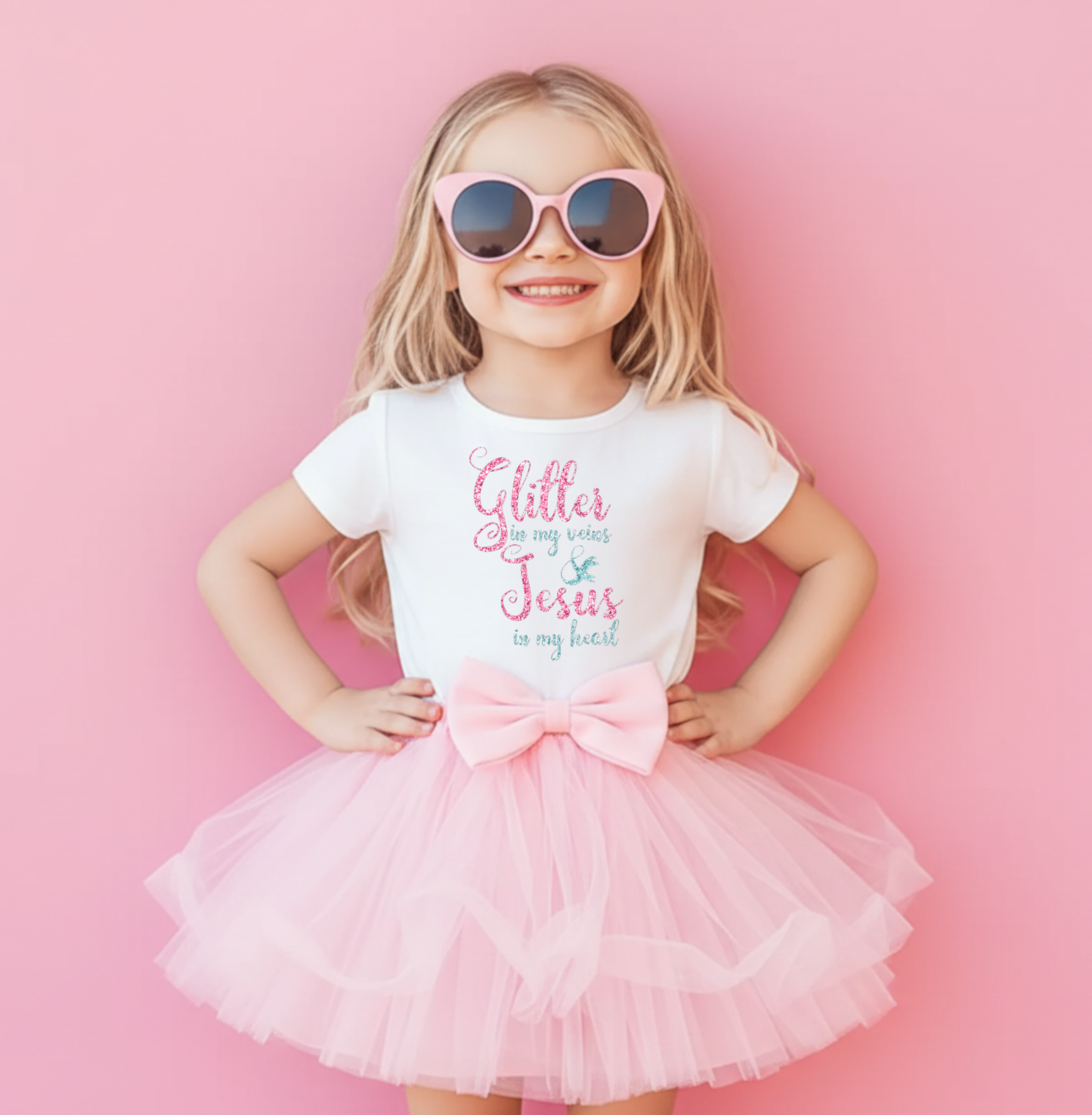 Glitter in my veins Jesus in my heart glitter image png digital file sublimation print t-shirt design