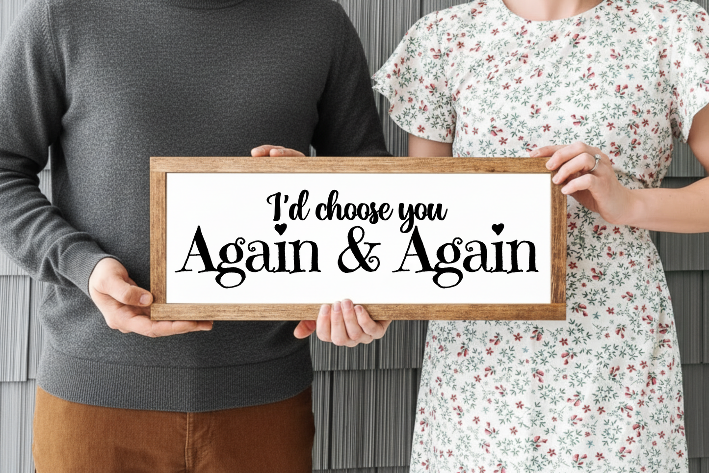 I'd choose you again and again PNG Digital Download Romantic Wall Art
