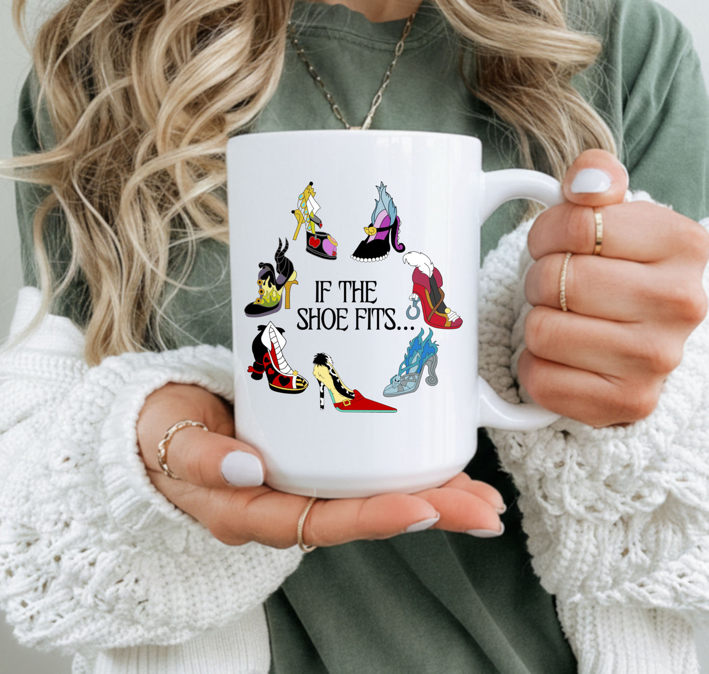 If the Shoe Fits PNG – Villain High Heel Clipart – Disney Villain Inspired Fashion Art – Sublimation Design