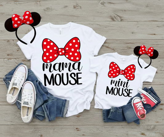Mama + Mini Mouse Matching Set – Digital PNG Files (Instant Download)