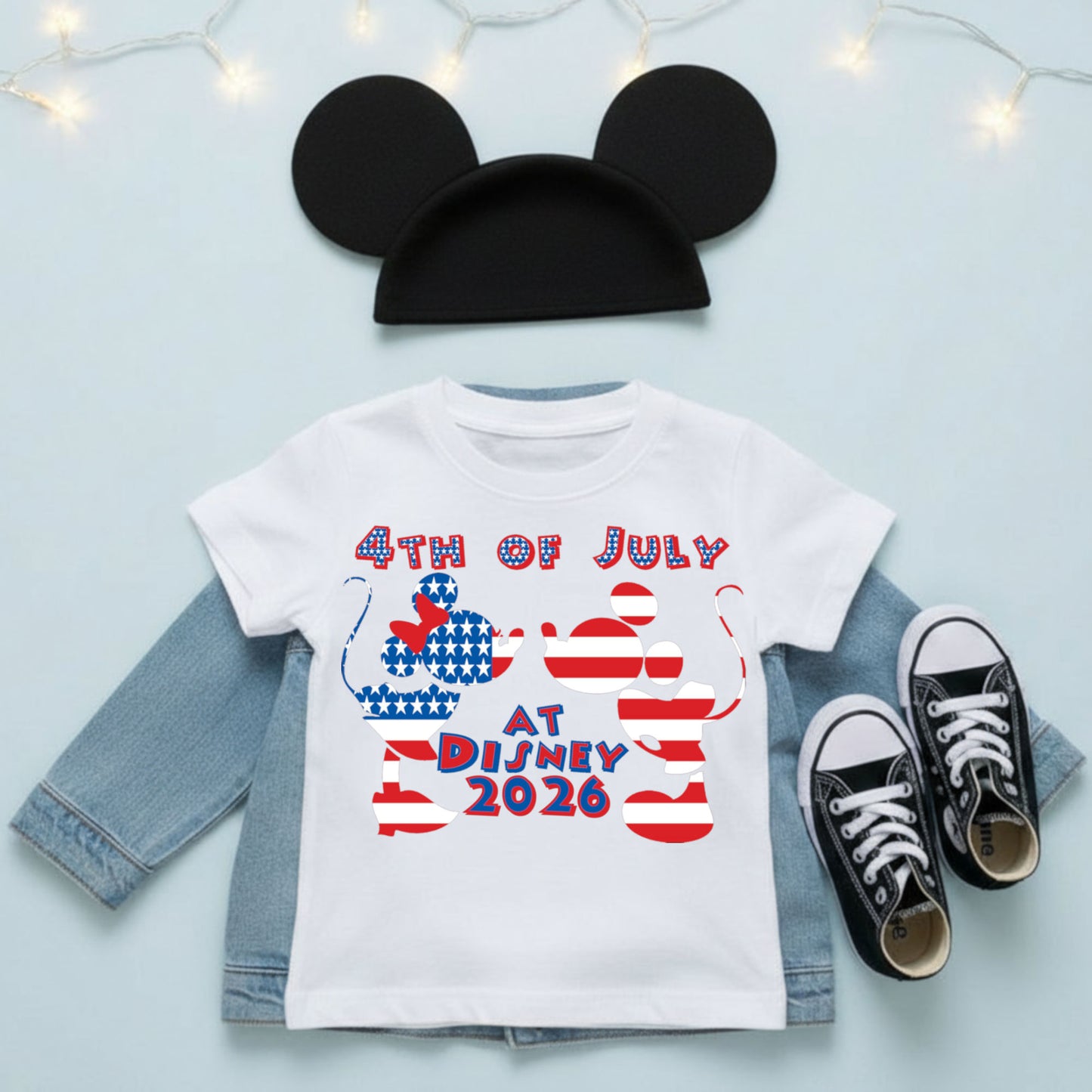 4th of July at Disney 2026 – Mickey & Minnie PNG | Digital Download