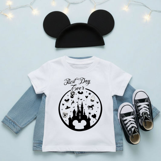 Disney Best Day ever castle collage Mickey Mouse image png digital file sublimation print t-shirt design