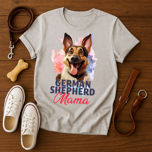German shepherd Mama watercolor Animal PNG – Print Designs for Shirts, Crafts & Sublimation