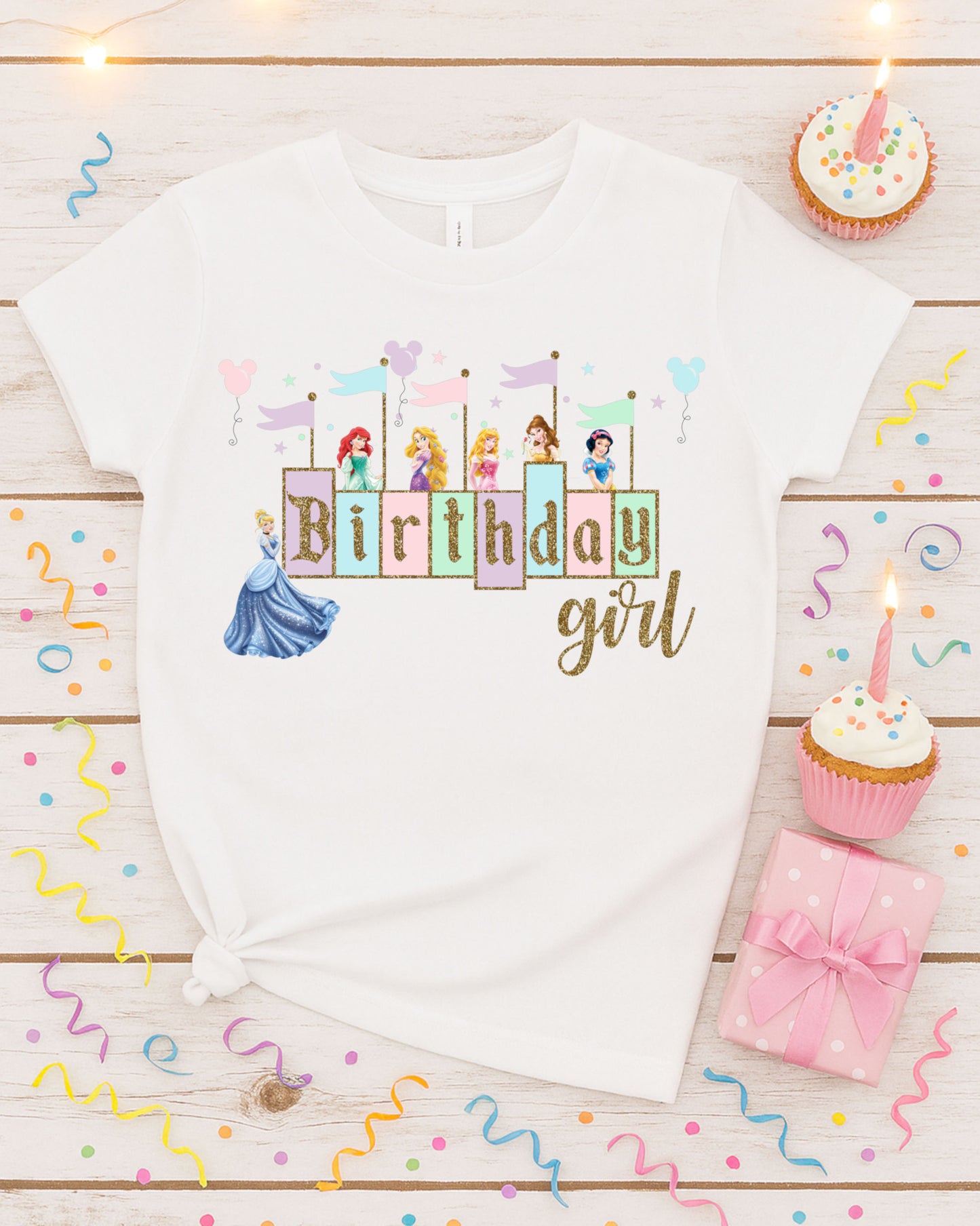 Disney Princess Birthday Girl 2026 PNG Digital Download