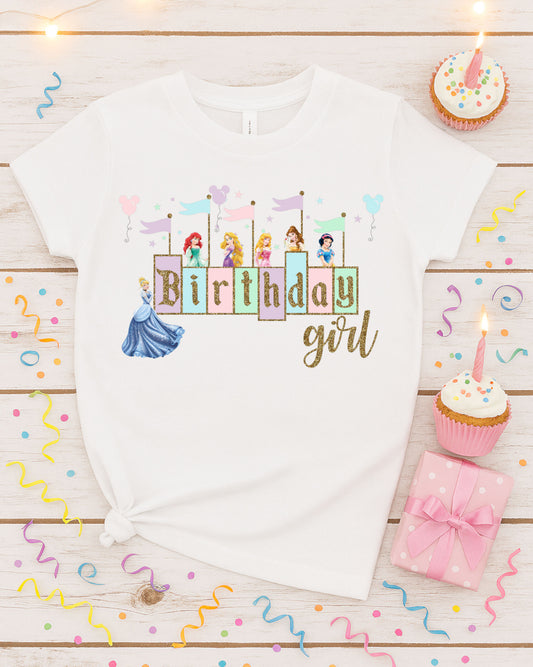 Disney Princess Birthday Girl 2026 PNG Digital Download