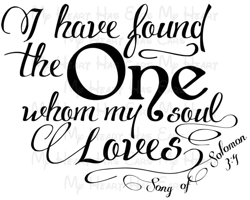 Song of Solomon I Have Found the One Whom My Soul Loves – Christian PNG Download