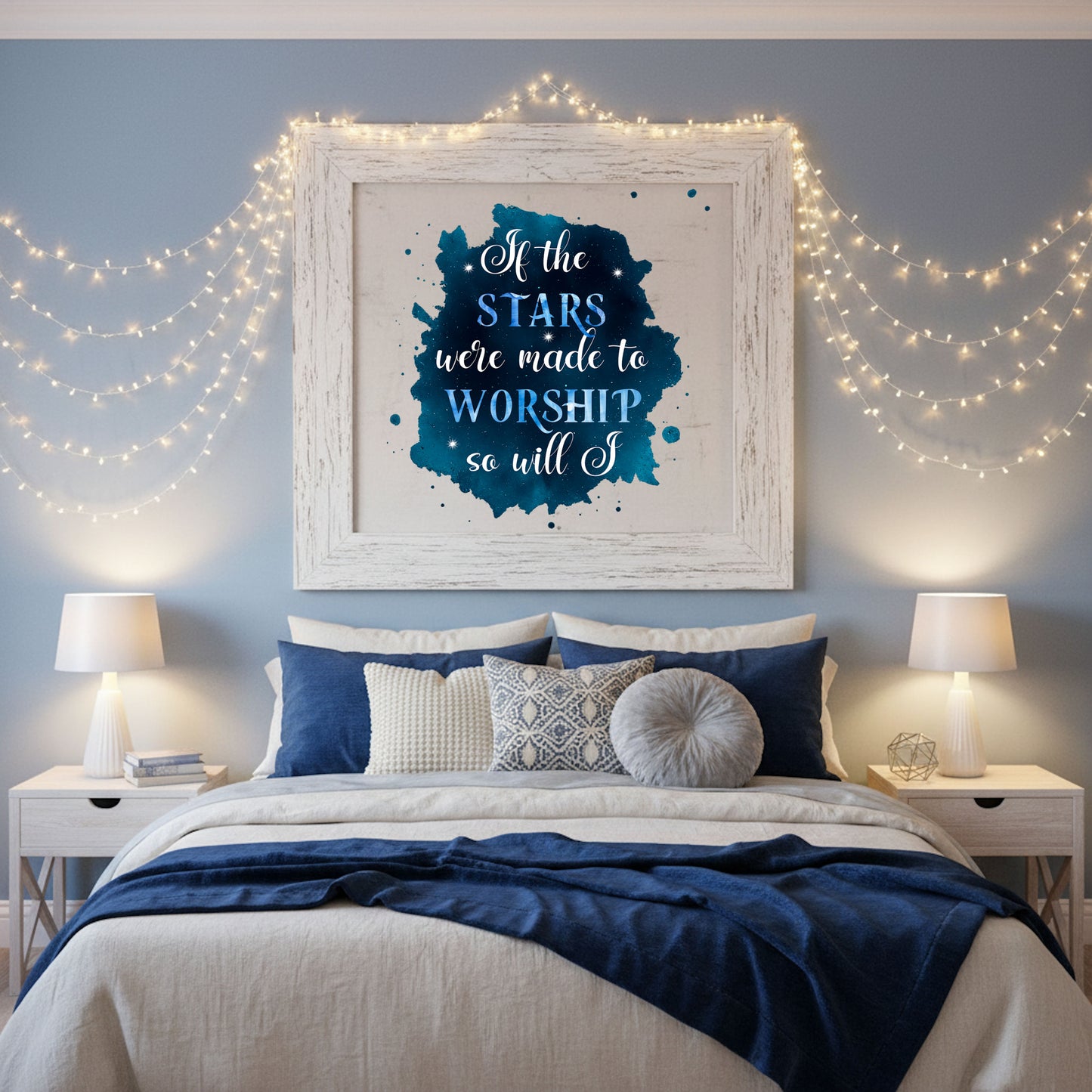 If the Stars Were Made to Worship” – Christian Celestial PNG Digital Download