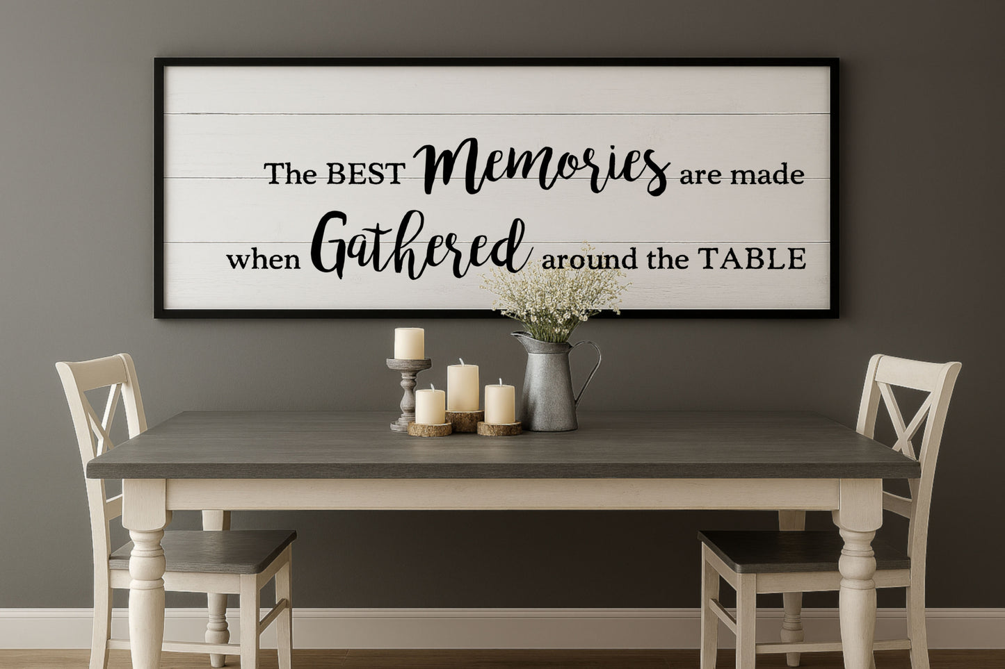 The Best Memories Are Made Printable Wall Art  Farmhouse Dining Room Sign  Digital Download