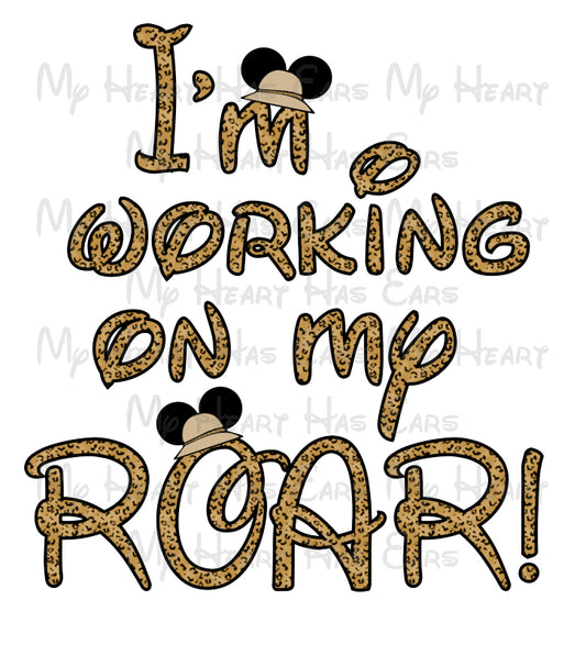 I'm working on my roar safari clipart image png digital file sublimation print t-shirt design